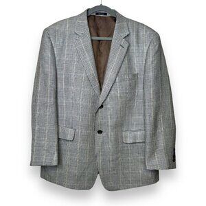 Lauren Ralph Lauren Men’s Glen Plaid 100% Silk Sport Coat Blazer Size 42 S